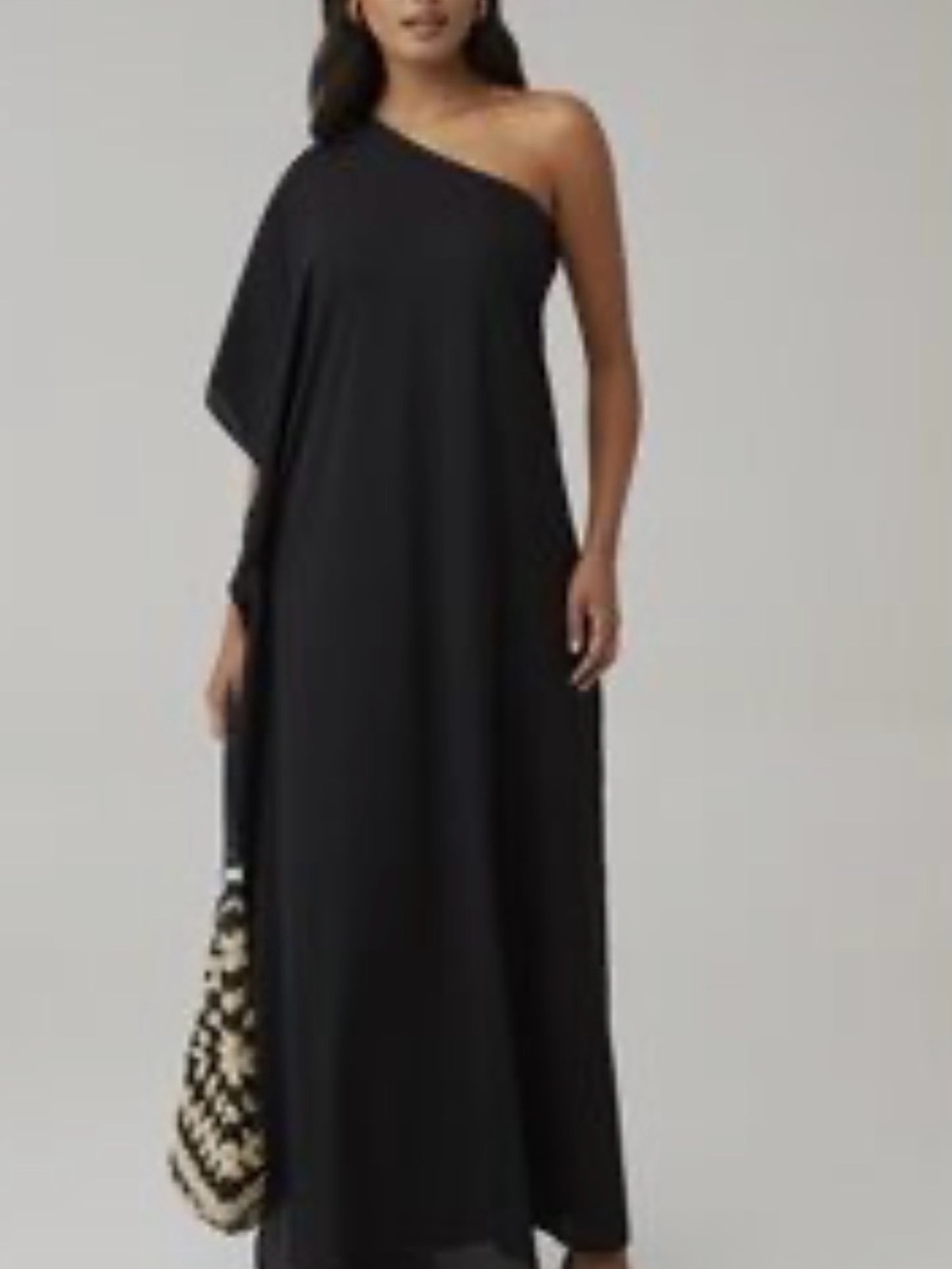 Show Me Your Mumu One-Shoulder Black Maxi Dress